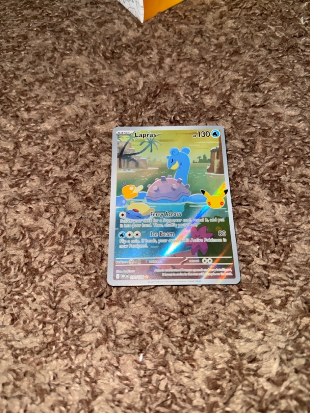 Lapras 131/128 Holo Illustration Rare ME: 30th Celebration Pokemon
